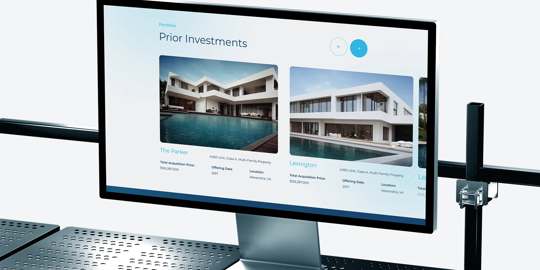 1031 Investment Services website on a laptop